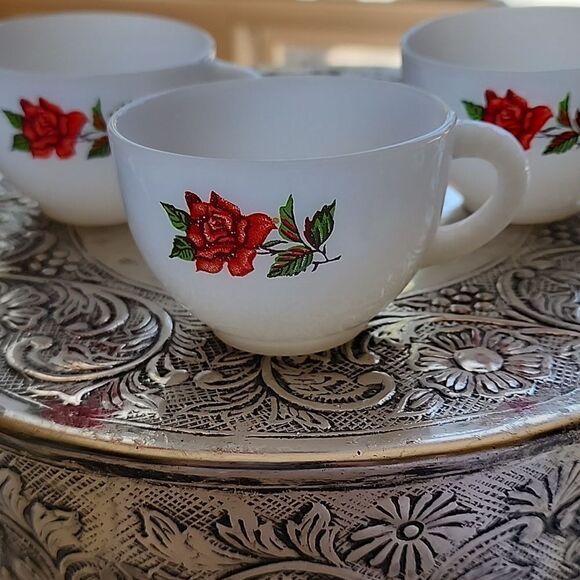 Vintage Federal Punch Teacups Set Of 3 - Picture 1 of 14